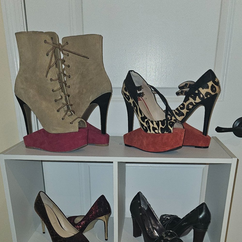 Dolce Vita 8 Platform Peep Toe High Heel Shoe - Picture 10 of 10